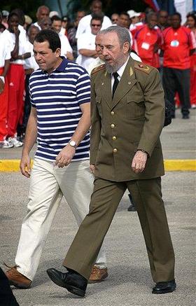 Humberto Rodríguez junto a Fidel Castro