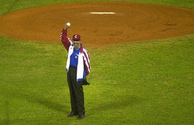 Castro en el estadio