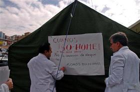 Médicos protestan