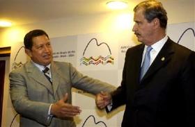 Presidentes Chávez y Fox, en una imagen de 2004.