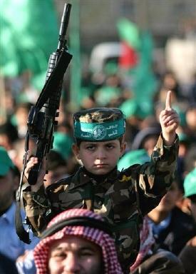 Celebraciones en Gaza por la victoria de Hamas en las elecciones parlamentarias palestinas