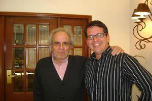 El politólogo Guillermo O'Donnell (izquierda) junto al historiador Armando Chaguaceda