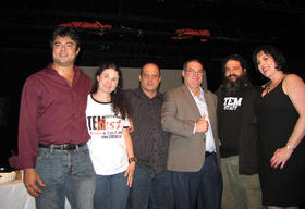 Rodolfo Martínez Sotomayor, Sandra García, Joaquín Estrada-Montalván, Luis de la Paz, Ernesto García y Julie de Grandy