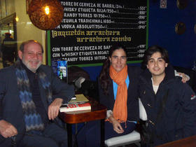 Manuel Pereira, Yoani Sánchez y Gabriel Martínez Bucio. Manuel Pereira, Yoani Sánchez y Gabriel Martínez Bucio