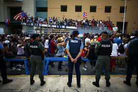 Estudiantes en paro general contra los recortes presupuestarios en la Universidad de Puerto Rico, en esta foto de archivo de 2010