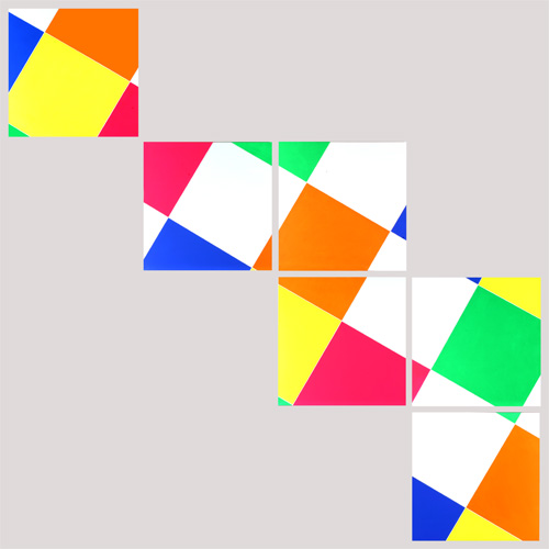6 Modules 8x4, 2.4.5.6.8., 30º, Yellow Square