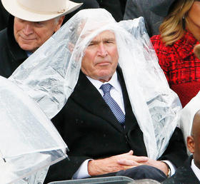 George W. Bush en la toma de posesión de Donald Trump