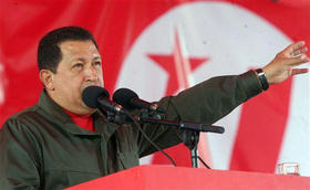 El presidente venezolano, durante una ceremonia en Caracas, el 30 de noviembre de 2008. (AP)