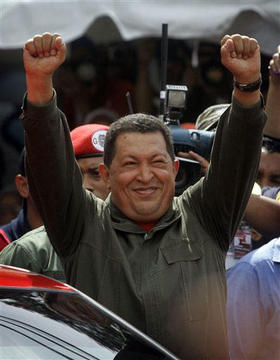 El presidente venezolano Hugo Chávez