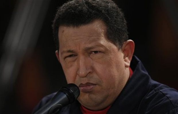 Hugo Chávez, en el Palacio de Miraflores. (AP)