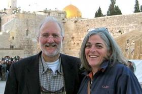 Alan Gross con su esposa Judy en Israel