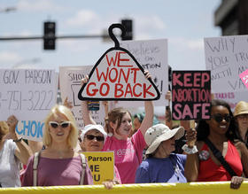 Manifestación en favor del aborto en Estados Unidos