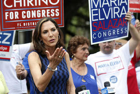 La congresista María Elvira Salazar