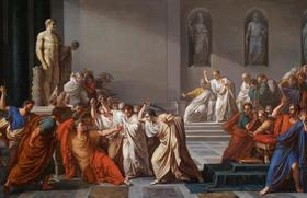La muerte de César, de Vincenzo Camuccini (1798)