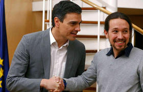 Pedro Sánchez y Pablo Iglesias