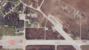 Foto de la misma área donde se dislocaba el Escuadrón destruido por el ataque