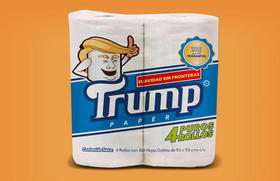 Papel higiénico Trump. Papel higiénico Trump