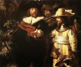 Ronda nocturna (detalle), de Rembrandt