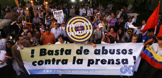 Manifestación por el segundo aniversario del cierre de RCTV, el 27 de mayo de 2009. (REUTERS) Manifestación por el segundo aniversario del cierre de RCTV, el 27 de mayo de 2009. (REUTERS)