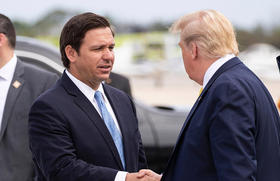 Trump y DeSantis