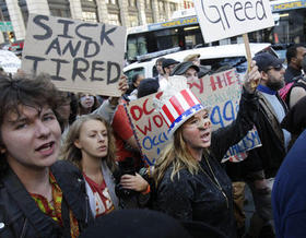 Indignados en Wall Street, New York, Estados Unidos