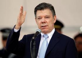 El presidente de Colombia Juan Manuel Santos