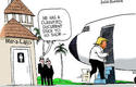 Trump y los documentos, caricatura