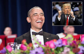 Obama ridiculizó a Trump en cena de corresponsales