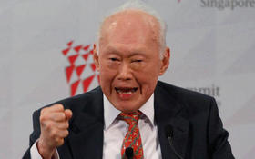 Lee Kuan Yew, político de Singapur y su primer jefe de gobierno