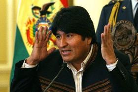 El presidente de Bolivia, Evo Morales
