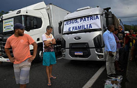 Camioneros en Brasil