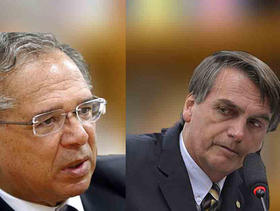 Paulo Guedes y Jair Bolsonaro