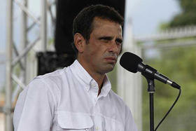  El candidato opositor a la Presidencia de Venezuela, Henrique Capriles. Foto AP