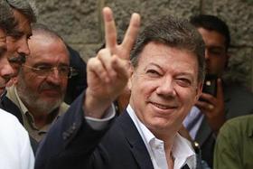 El presidente de Colombia Juan Manuel Santos