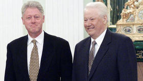 Bill Clinton y Boris Yeltsin