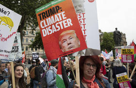 Protesta contra el cambio climático en París