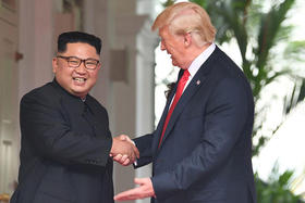 Kim Jong-un y Donald Trump