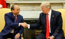 Nguyen Xuan Phuc y Donald Trump