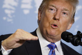 El presidente de EEUU, Donald Trump