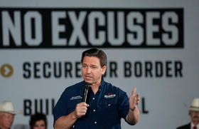 DeSantis en Eagle Pass Texas