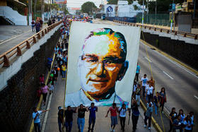 Imagen del arzobispo salvadoreño Óscar Arnulfo Romero