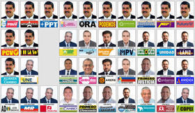 Tarjetón para las elecciones presidenciales 2024 de Venezuela