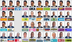 Tarjetón para las elecciones presidenciales 2024 de Venezuela. Tarjetón para las elecciones presidenciales 2024 de Venezuela