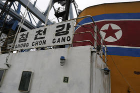 El barco norcoreano Chong Chon Gang