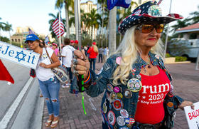 Partidarios de Trump en West Palm Beach