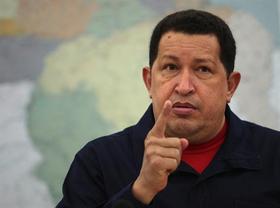 El presidente Hugo Chávez
