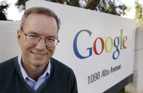 El presidente ejecutivo de Google, Eric Schmidt