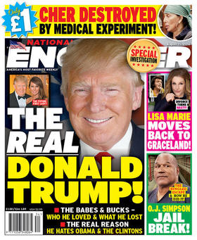 Portada del tabloide National Enquirer