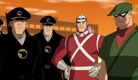 Los Halcones Negros, Adam Strange y Flecha Verde. Los Halcones Negros, Adam Strange y Flecha Verde