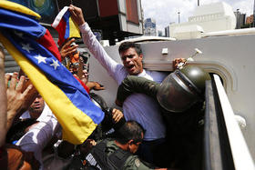 El líder del partido político opositor Voluntad Popular (VP), Leopoldo López. El líder del partido político opositor Voluntad Popular (VP), Leopoldo López